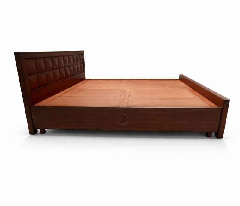 Image 10 for Ajmenia Queen Size Bed With Storage (Block Board, Dark - Brown)