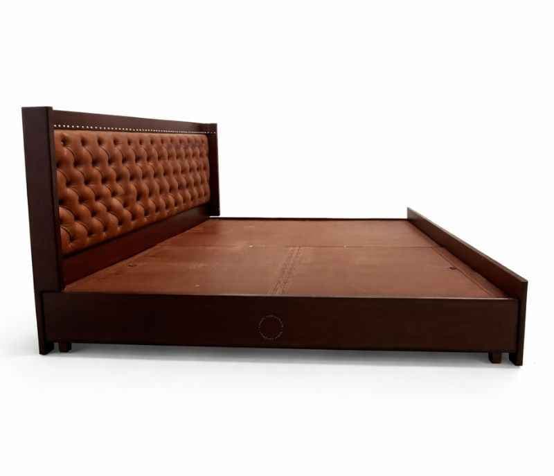 Image 9 for Chester King Sized Bed with Box Storage (Block Board, Dark Brown) (HYD)(BS - BSK)(WF)(BTM)(KORA)(BWD)(BS-EC)