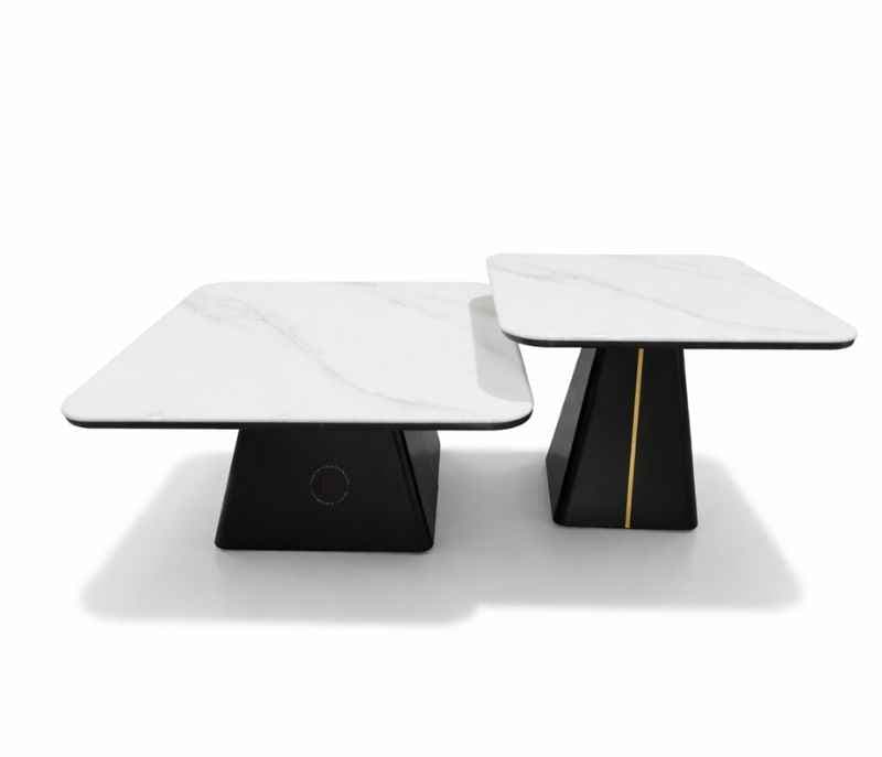 Image 2 for 801 Centre Table Marble Top With Metal Base (HYD)