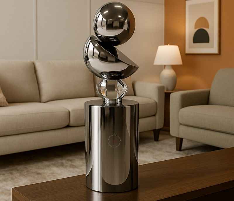 Image 1 for HSH-25 Tall Crystal Ball Sky Viewer Sculpture