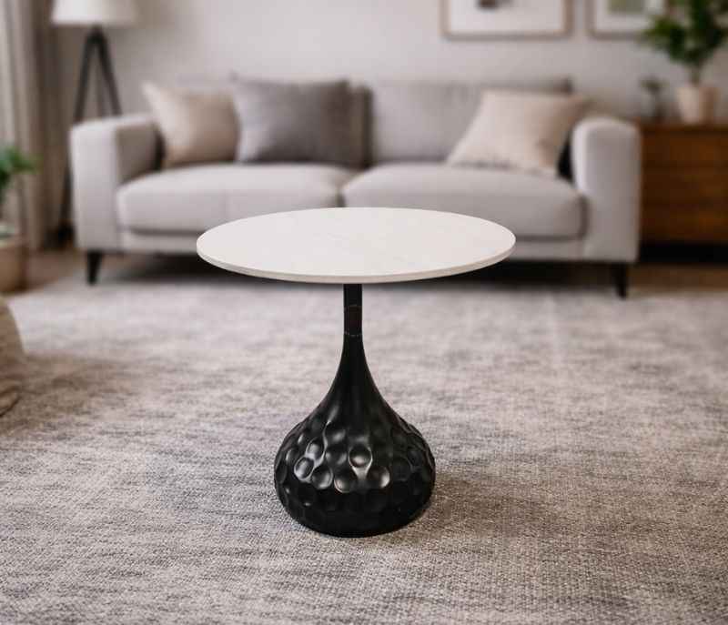 Image 1 for Side Table 509 Ceramic Top With Metal Base (HYD)