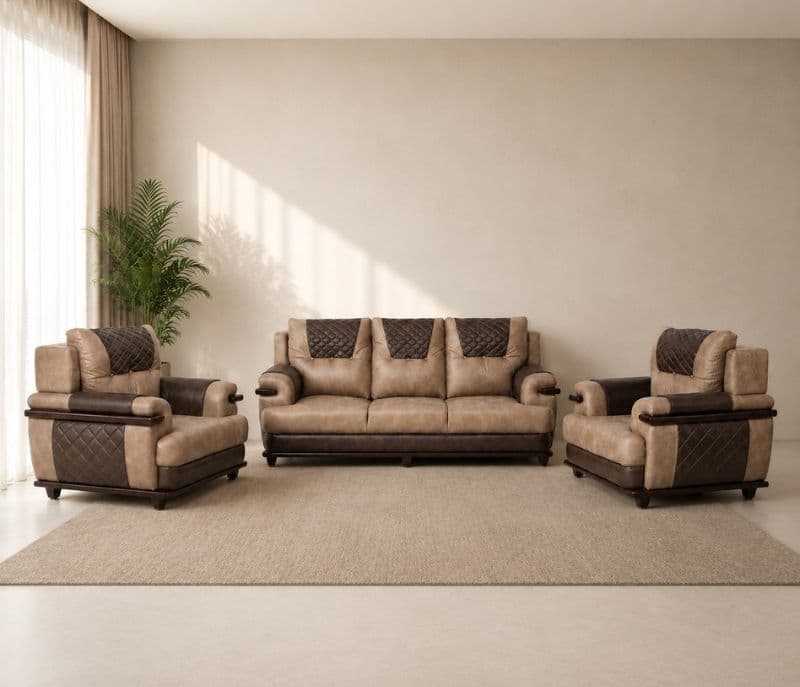 Image 1 for Beldona Sofa 3+1+1 Seater Solid Neem Wood (ZAM) (OWD)