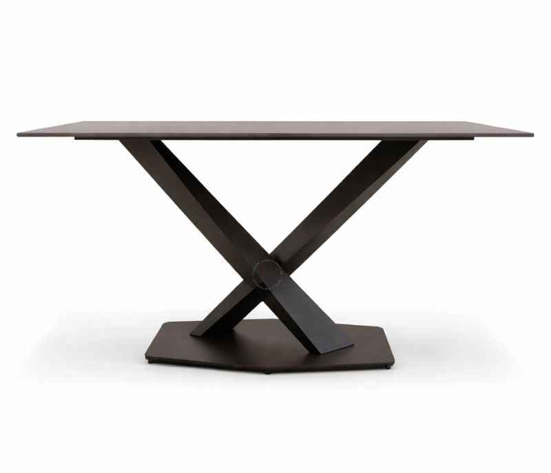 Image 3 for Art 6 Seater Sintered Marble Dining Table with Wooden Base