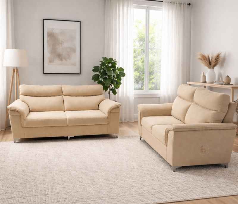 Fascino Sofa 3+2 Seater Suede Fabric (HYD OTD)