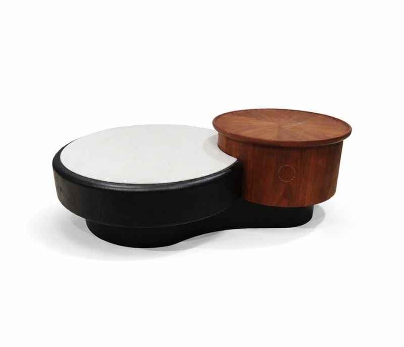Image 2 for 2379 Center Table Marble Top and down wood base