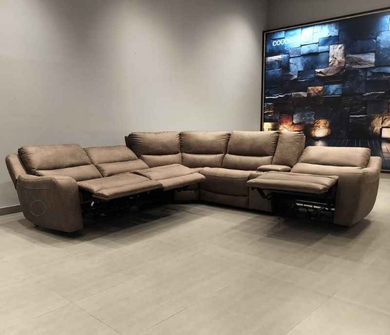 Image 6 for 70777 Recliner Console Armless Recliner Corner Suede Fabric (HYD)(KORA)(BS-CP)