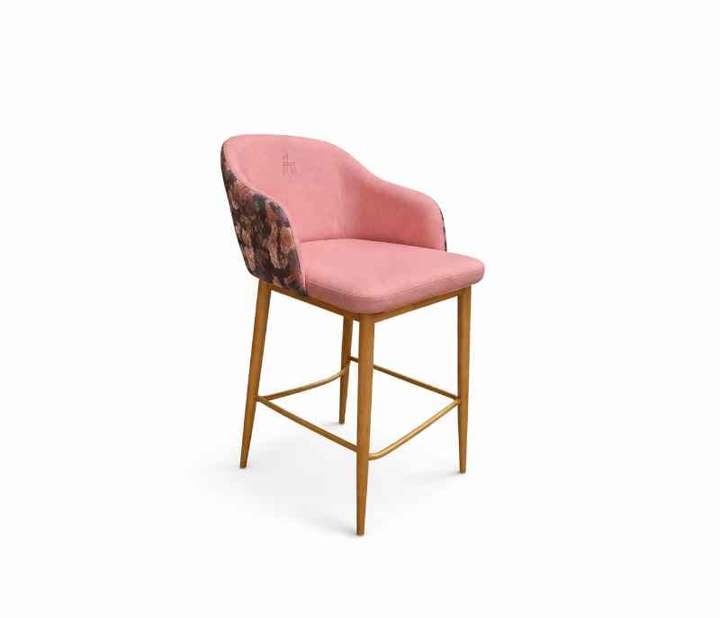 Image 2 for Lounge Bar Stool Metal Leg (PM)