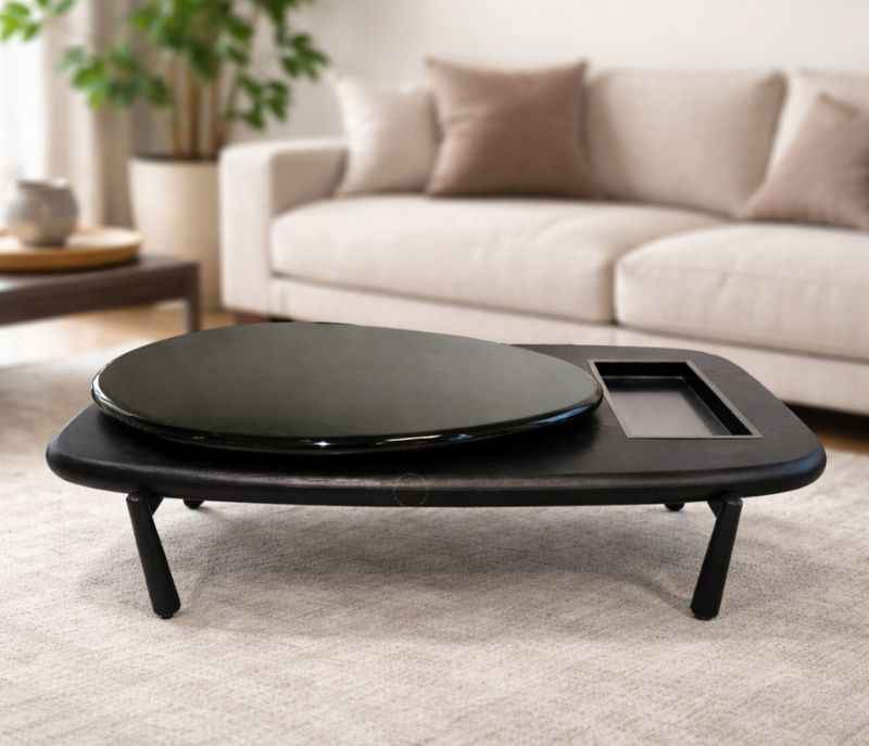 Image 1 for C920 Centre Table Wooden With Metal Legs (HYD)
