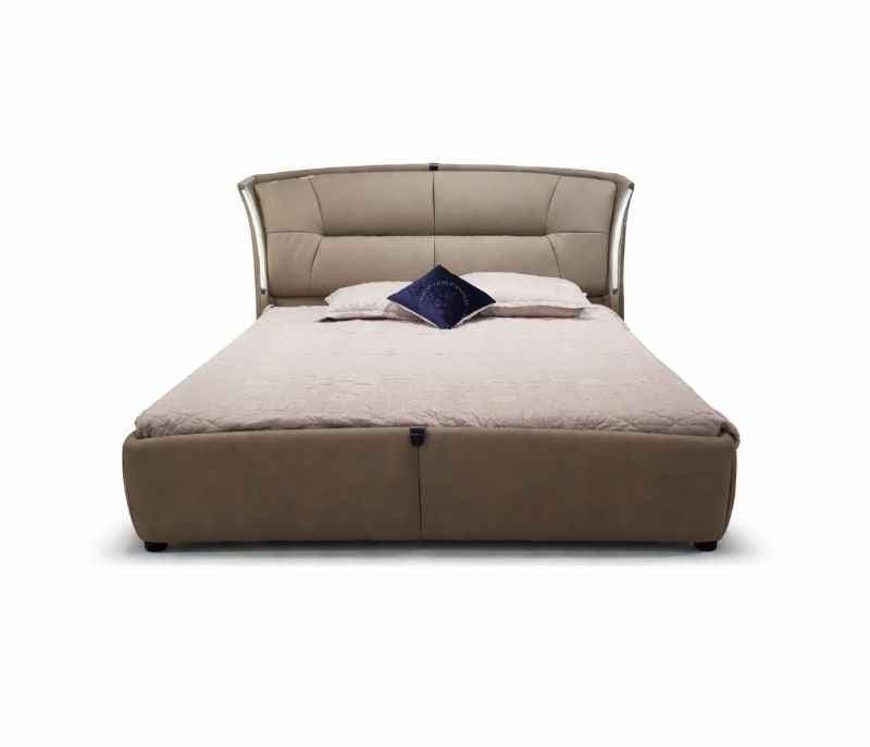 Image 3 for 2528 King Size Without Storage Pine Wood Frames With Leather Upholstery (HYD)