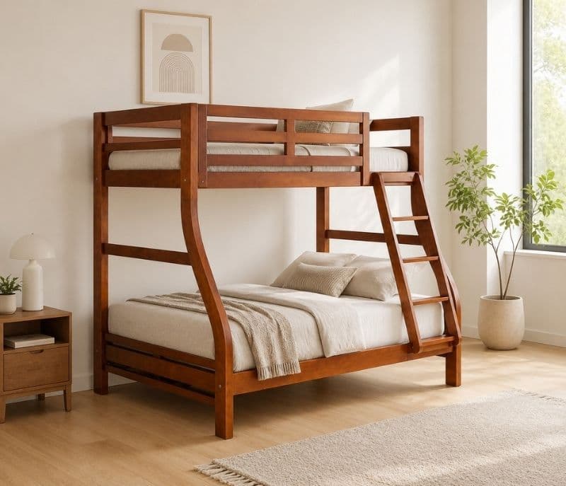 Image 1 for Bunker Bed Solid Rubber Wood (ZAM) (OWD)