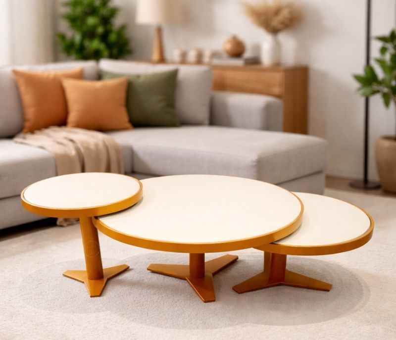 Image 1 for Centre Table - A-45 With Ceramic Top And Metal Base (CP OTD)