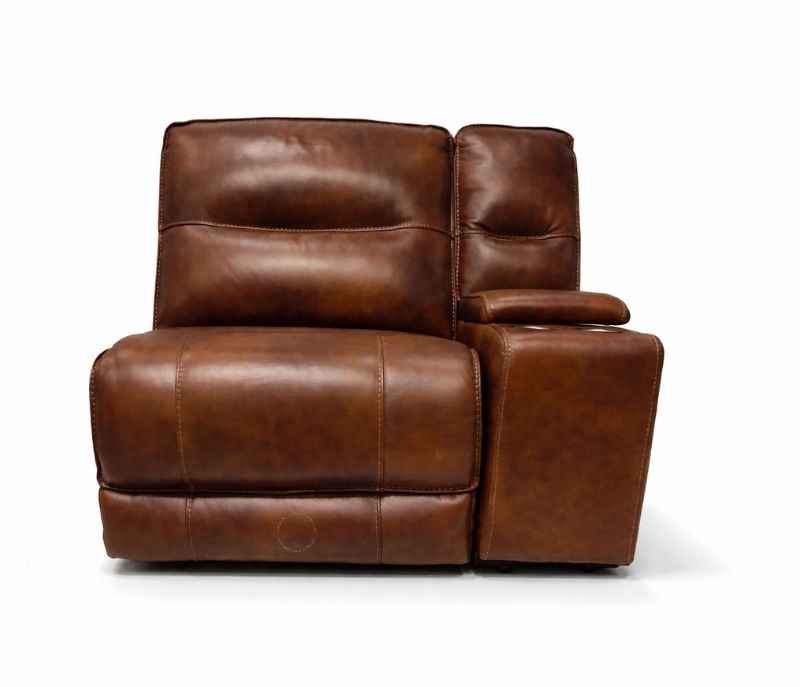 Image 3 for UX-Series 7004 Modern 3+2+1 Leather Sofa Set with Archtectural Metal Base (EC)
