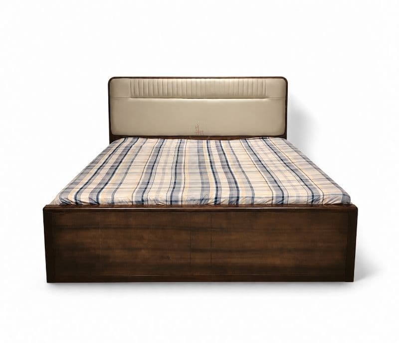 Image 9 for 2515 King Bed With Hydraulic Storage And Leatherette With Rubber Wood (BSK)