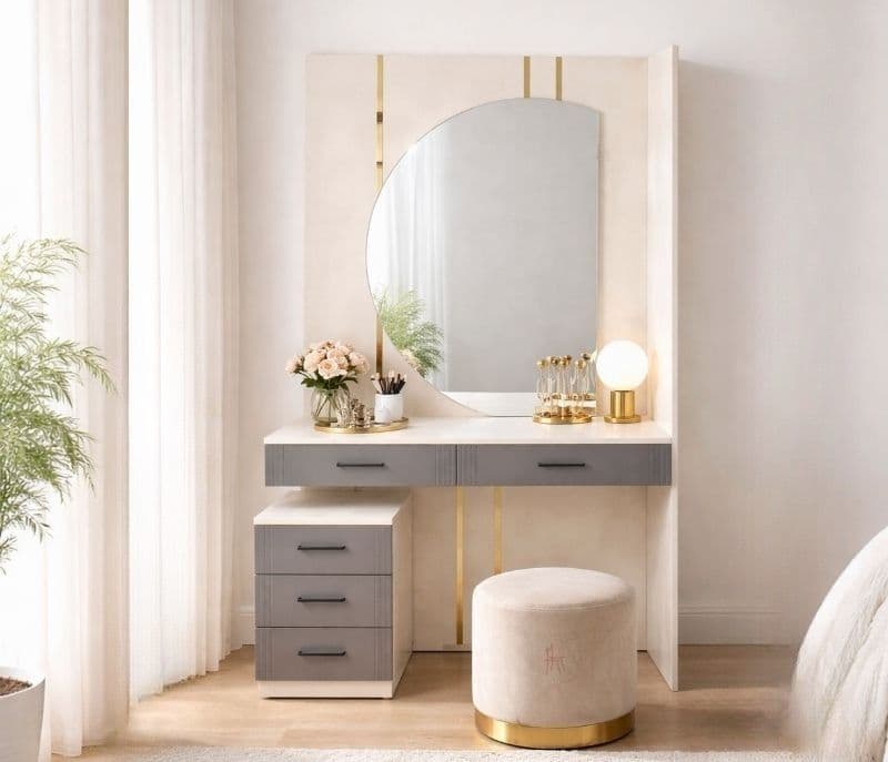 Image 7 for 45005 Bedroom Set King Size 72x78 With Hydraulic Storage + Dresser 2 Bed Side Table + 6 Door Wardrobe (KORA OTD)