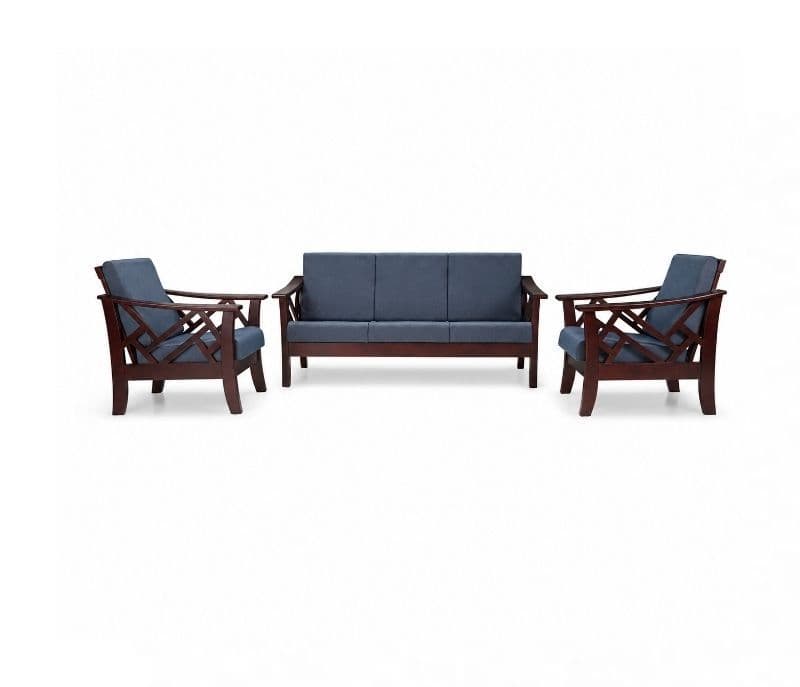 Image 2 for Oscar Sofa 3+1+1 Seater Solid Rubber Wood (ZAM) (OWD)