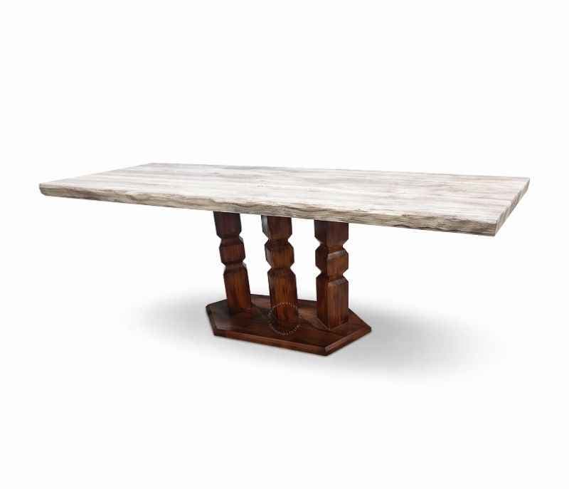 Image 3 for 3 Candy Carved Plain Wooden Base Only (MRM)