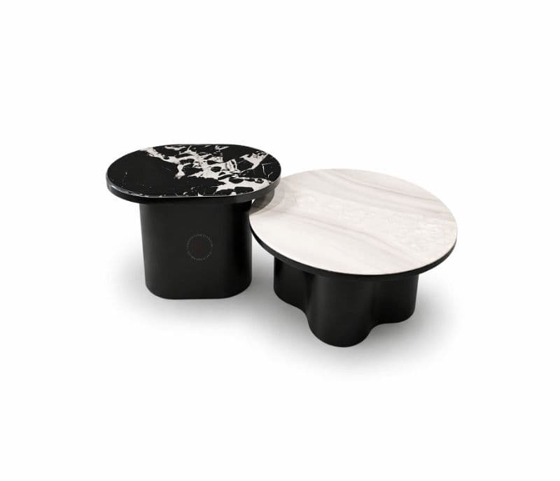 Image 3 for Centre Table CJ 280 1+1 Marble Top With Ash Wood Base