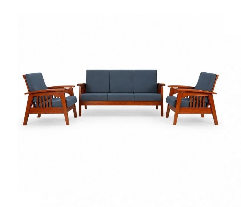 Image 2 for Bolivia Sofa 3+1+1 Seater Solid Rubber Wood (ZAM) (OWD)