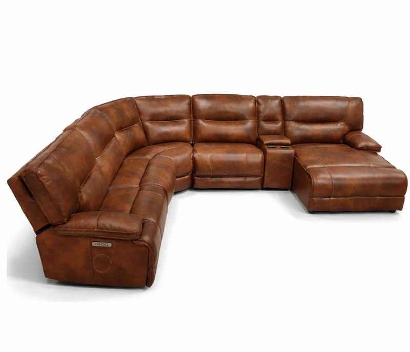 Image 2 for UX-Series 7004 Modern 3+2+1 Leather Sofa Set with Archtectural Metal Base (EC)