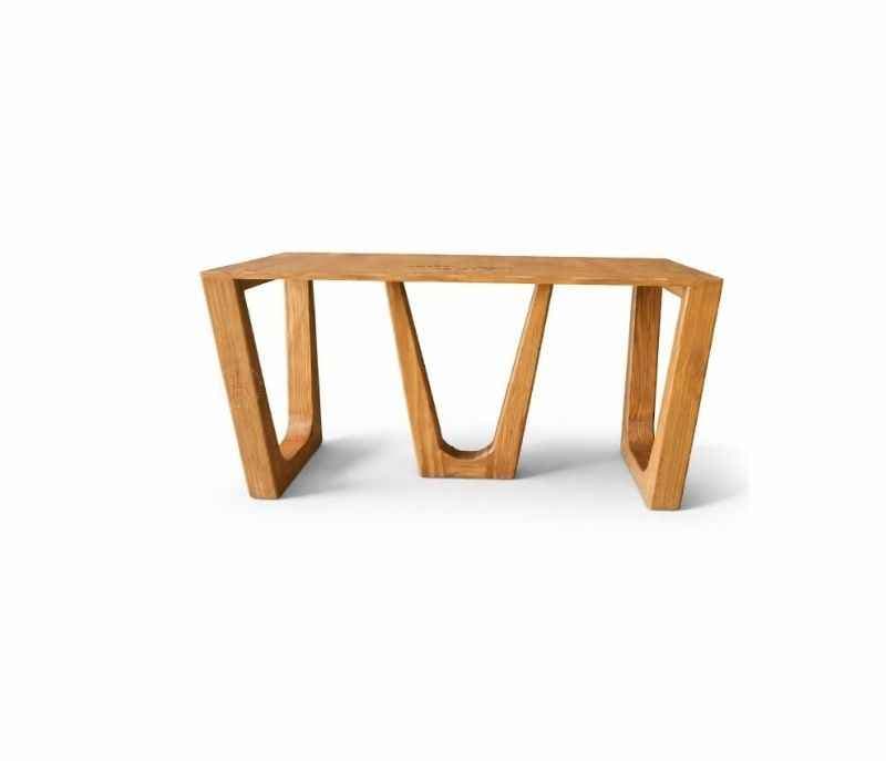 Image 2 for Dining Table Base-30 Plain Wooden/Grid Pvd (MRM)