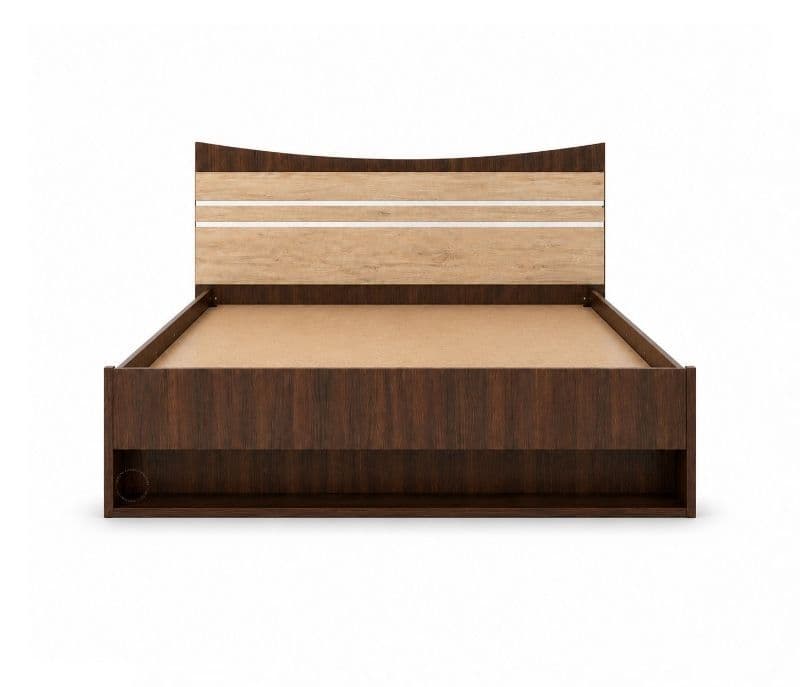 Image 2 for Curv King Bed Full Lift Engineered Wood Bed (WI)