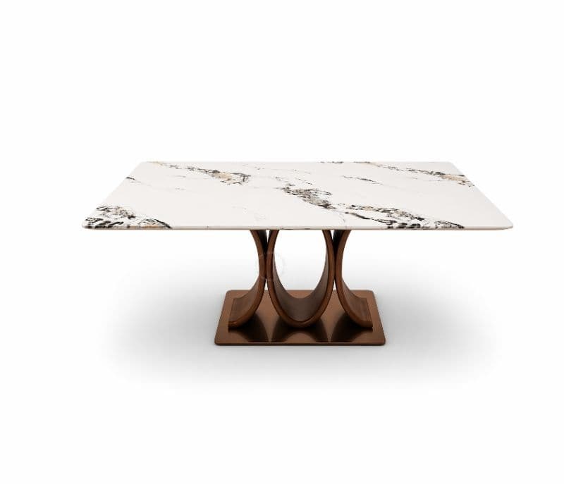 Image 8 for 2482 table+ 131 orange Chair DT+06 Chair Leather And Metal Leg (BTM)