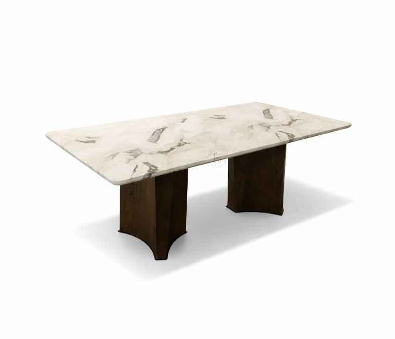 Image 9 for 2301/9622_2/6858 Marble Top And Ash Wood Base 1+8