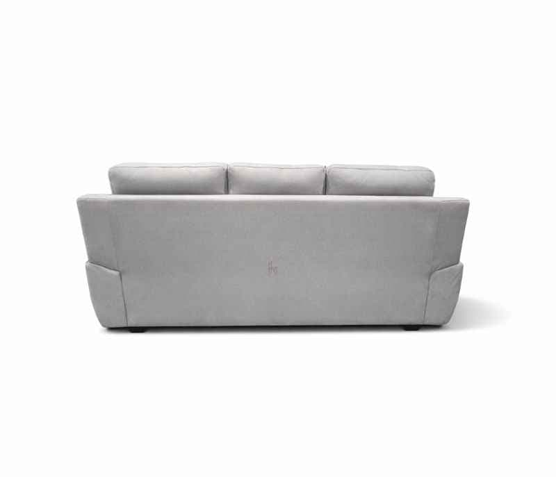 Image 6 for Atlas Comfort Sofa 3+2+1 Seater Velvet Suede Fabric (Light Grey)