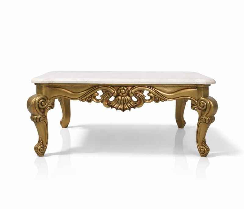 Image 3 for Empire Center Table With Marble Top And Metal Base (WH OTD)