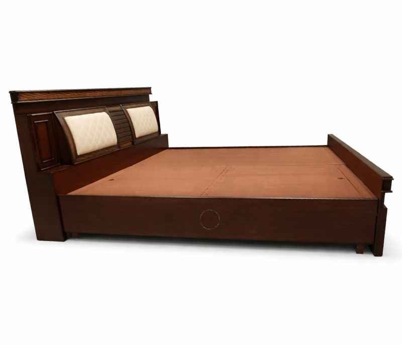 Image 8 for Bulb Wooden King Sized Bed with Storage