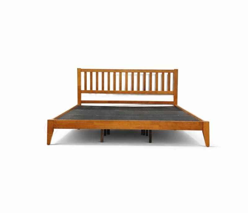 Image 5 for 602000121- Estre Rohira Rubber Wood King Size Bed in Walnut Color Uway (EC)(WH OTD)