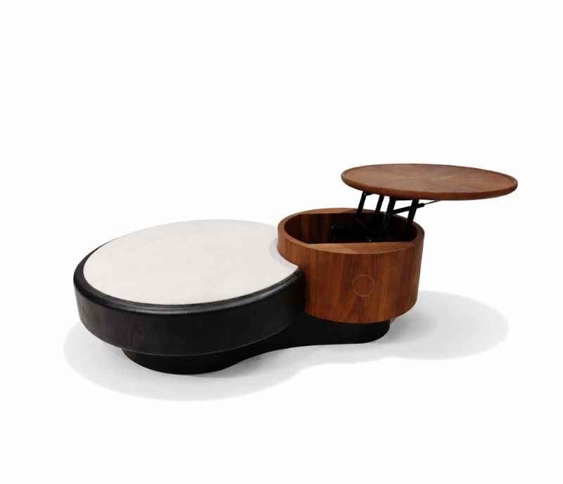 Image 4 for 2379 Center Table Marble Top and down wood base