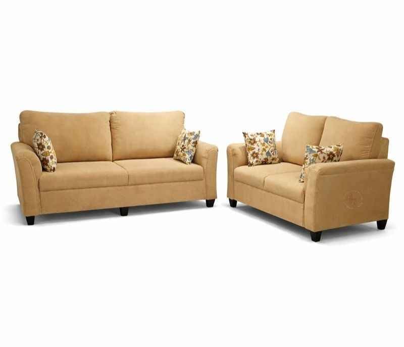 Image 2 for Aldo Royale Sofa 3+2 Seater Velvet Suede Fabric (Irish Cream) (WF)(EC)(BWD)