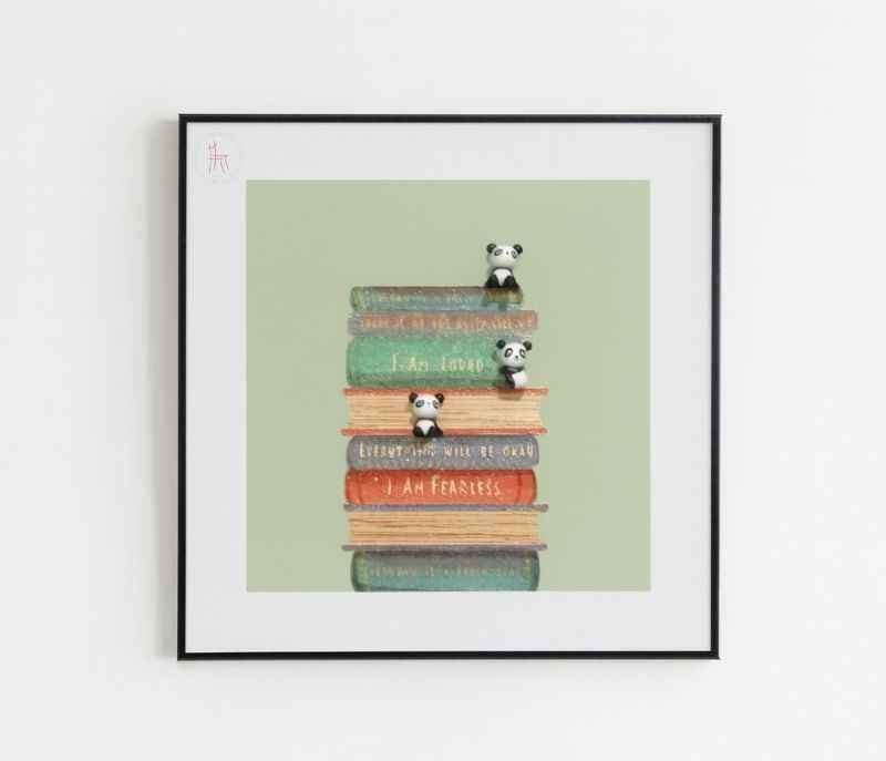 Image 3 for DM-D-FM-03 5839 Motivating cute Panda 3D Art Frame