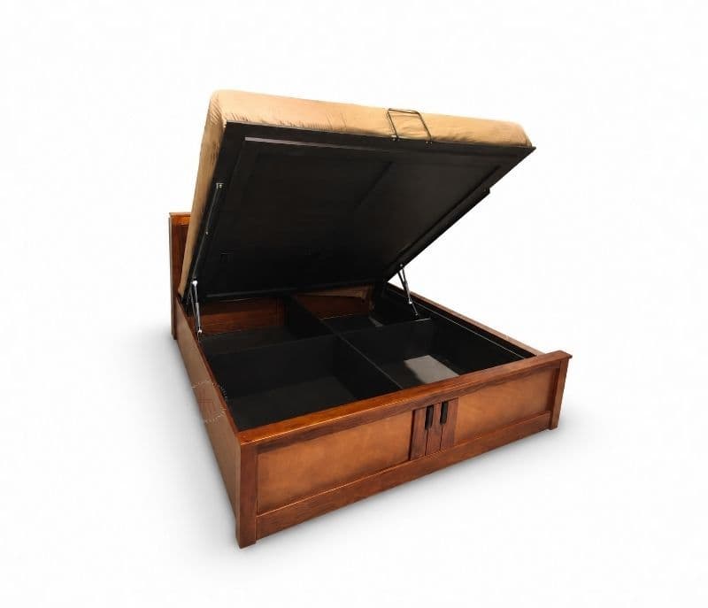 Image 9 for Piano King Size Hydraulic Box strorage Mahogany Wood