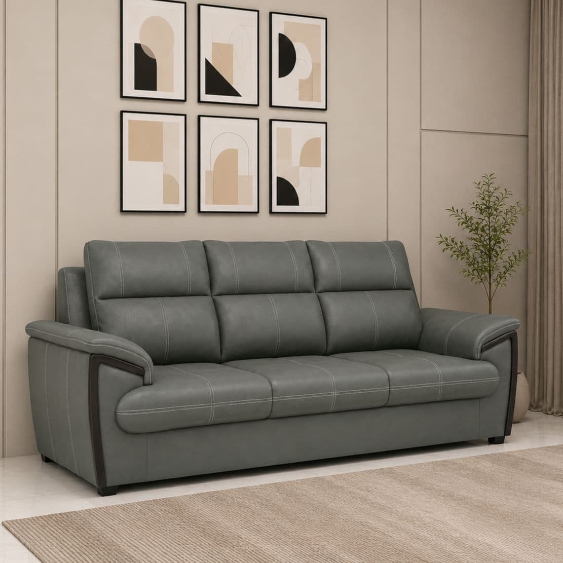 Oslo Morden Sofa (Micro Swede, Green)