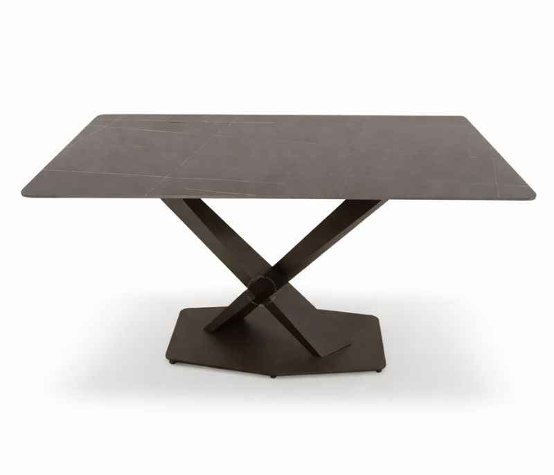 Image 2 for Art 6 Seater Sintered Marble Dining Table with Wooden Base