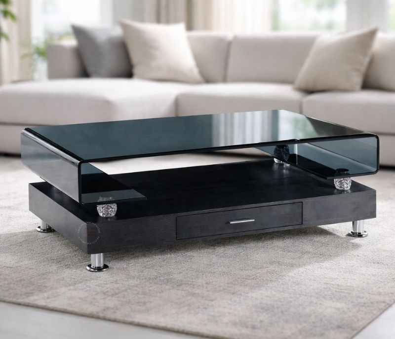 Image 1 for 40662 (A01) Glass Top Metal Base (SV)