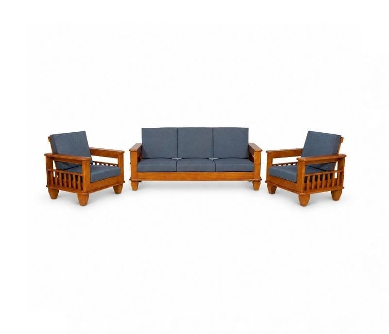 Image 2 for Emrald Sofa 3+1+1 Seater Solid Rubber Wood (ZAM) (OWD)