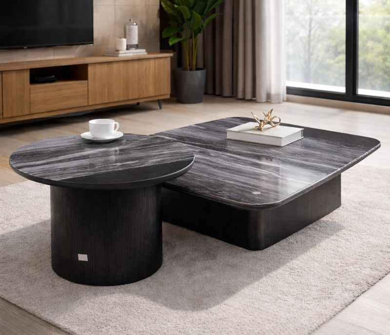 Image 1 for TC 17 Coffee Table S/2 With Small Side Table (WH)