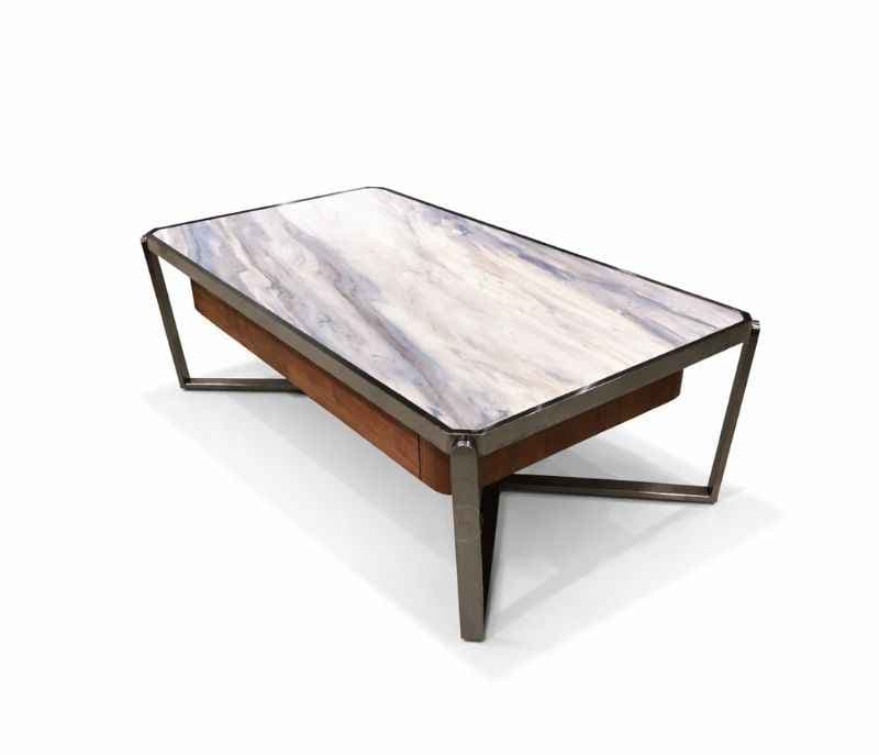 Image 4 for Centre Table - A 50 With Marble Top And Metal Base (CP OTD)