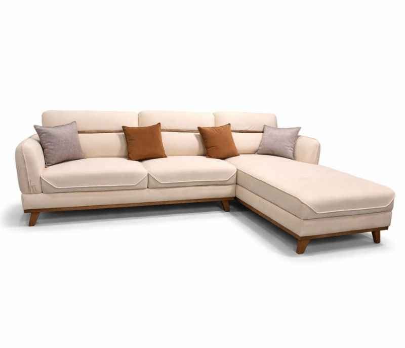 Image 5 for Boxter Sofa 3+L Seater Velvet Suede Fabric (EC)(HYD)(KORA)