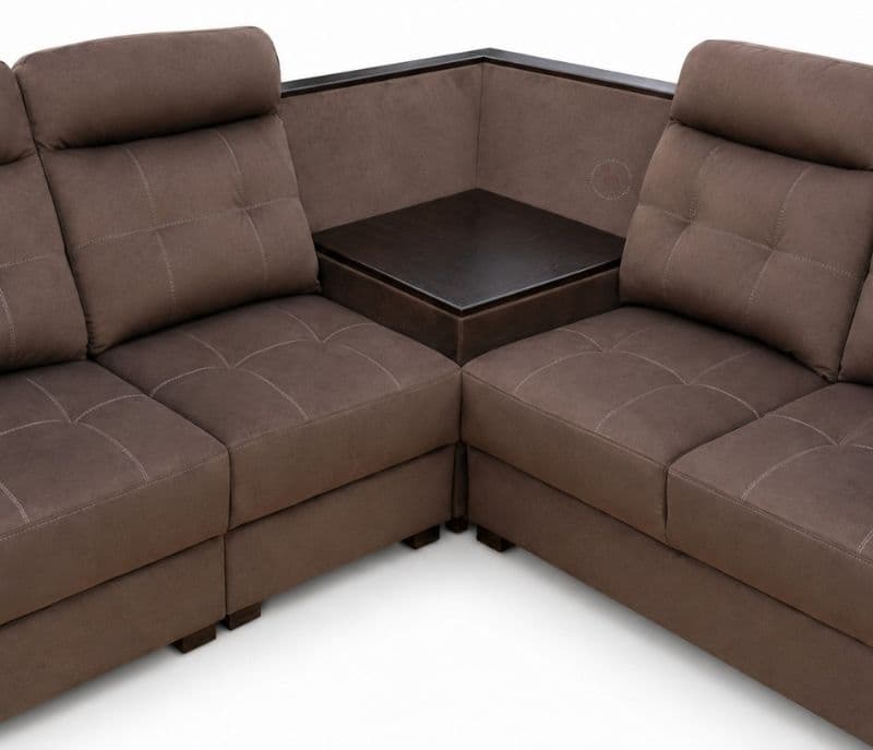 Image 4 for Zenhit L-Shape Sofa Solid Neem Wood (ZAM) (OWD)