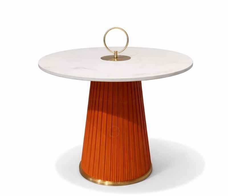 Image 4 for C-212 Corner table With Ceramic Top And Metal Base (HYD OTD)