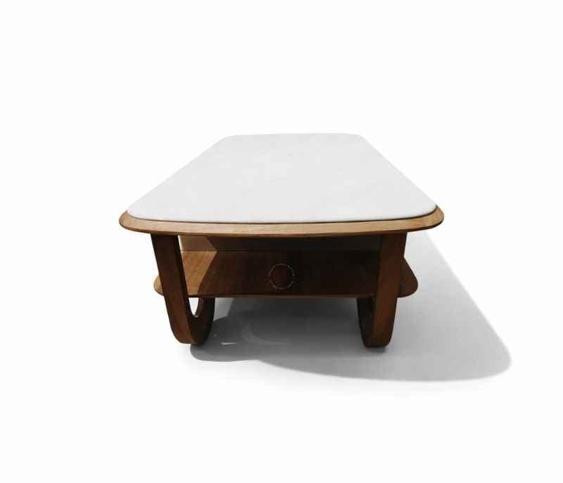 Image 3 for 2370 Center Table Marble Top And Wooden Combination (HYD)