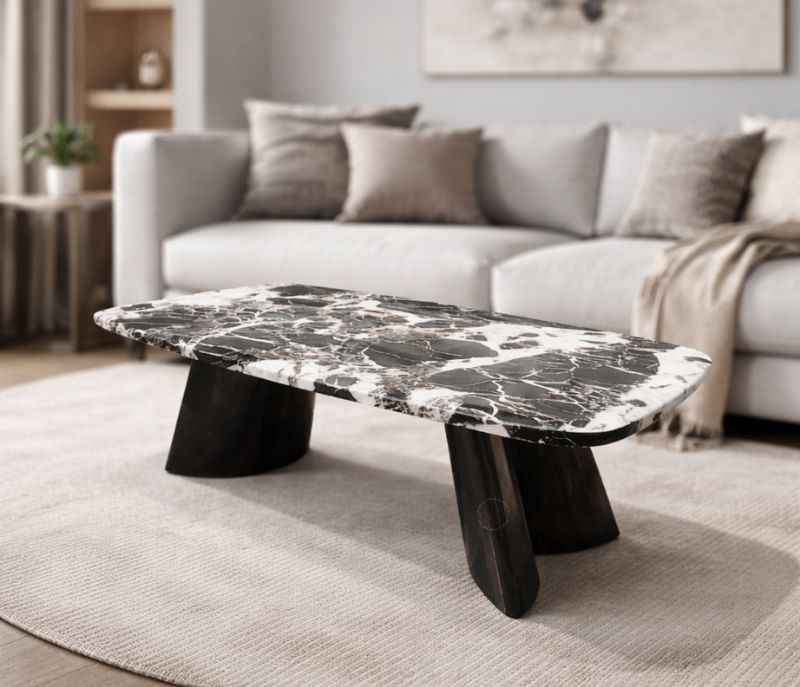 Image 1 for 23882 Marble Top With Metal Base Support (HYD)