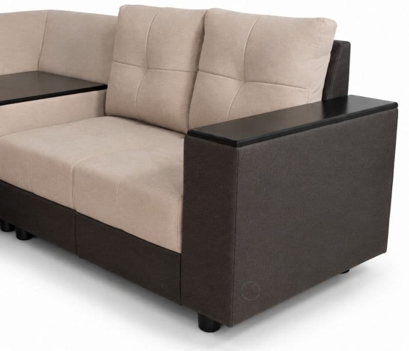 Image 5 for Itallian L-Shape Sofa Solid Neem Wood (ZAM) (OWD)