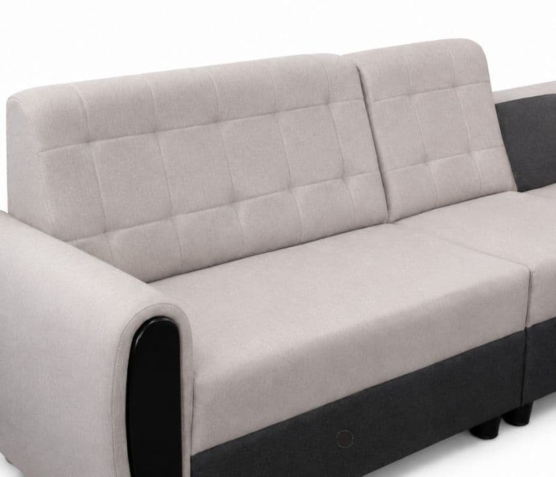 Image 3 for Wolper L-Shape Sofa Solid Neem Wood (ZAM) (OWD)