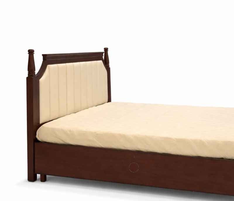 Image 4 for Pillar King Size With Storage and Drawer (Dark Brown)(SKN)(EC)(KORA)