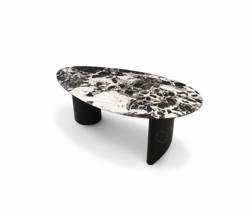 Image 4 for 932-1 Centre Table Marble Top And Metal Base (HYD)